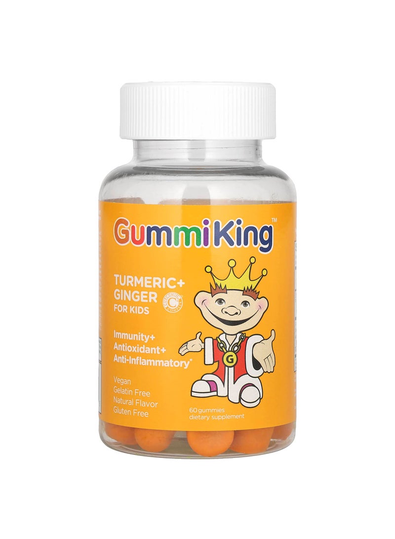 Turmeric + Ginger For Kids, Mango, 60 Gummies